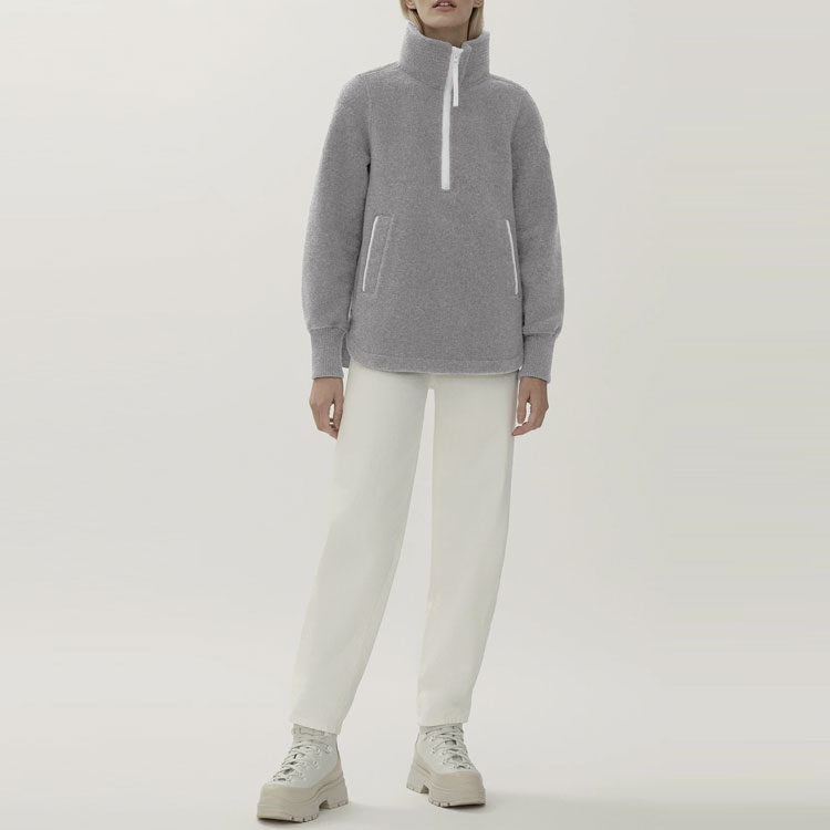 Свитер SS22 Женский Серый Кофе Canada Goose, Серый Кофе — фото 3