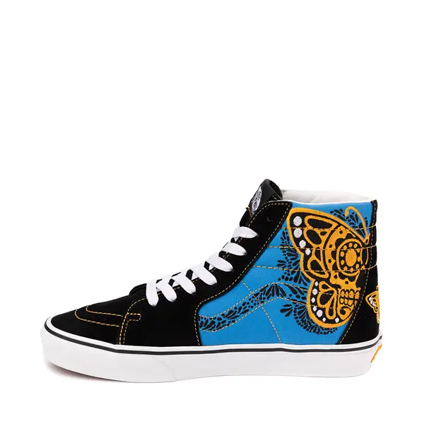 

Кеды Vans Dia De Los Muertos Sk8-Hi Skate Shoe, цвет Blue/Multicolor