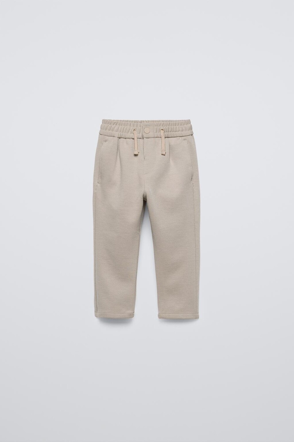 

Брюки прямого кроя ZARA, бежевый