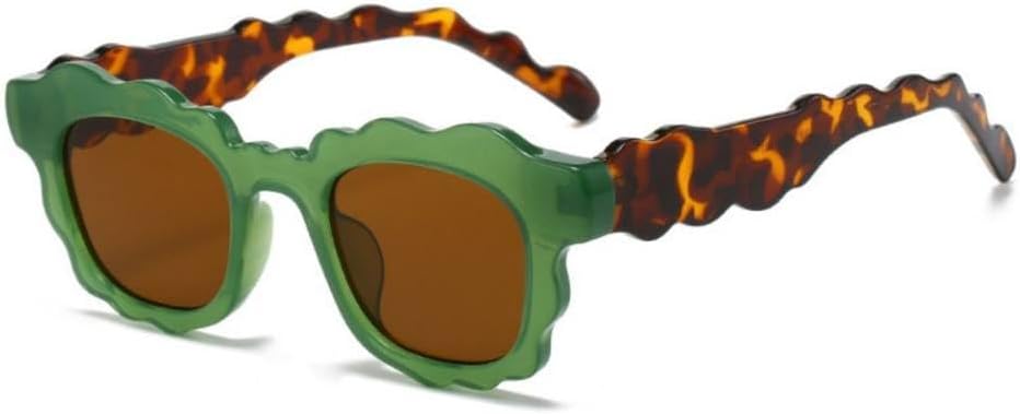 

Модные ретро-панк солнцезащитные очки с волнистым рисунком для женщин, стильные очки для мужчин, классические солнцезащитные очки неправильной формы, элегантные очки с защитой от УФ-излучения UV400 generic, C5