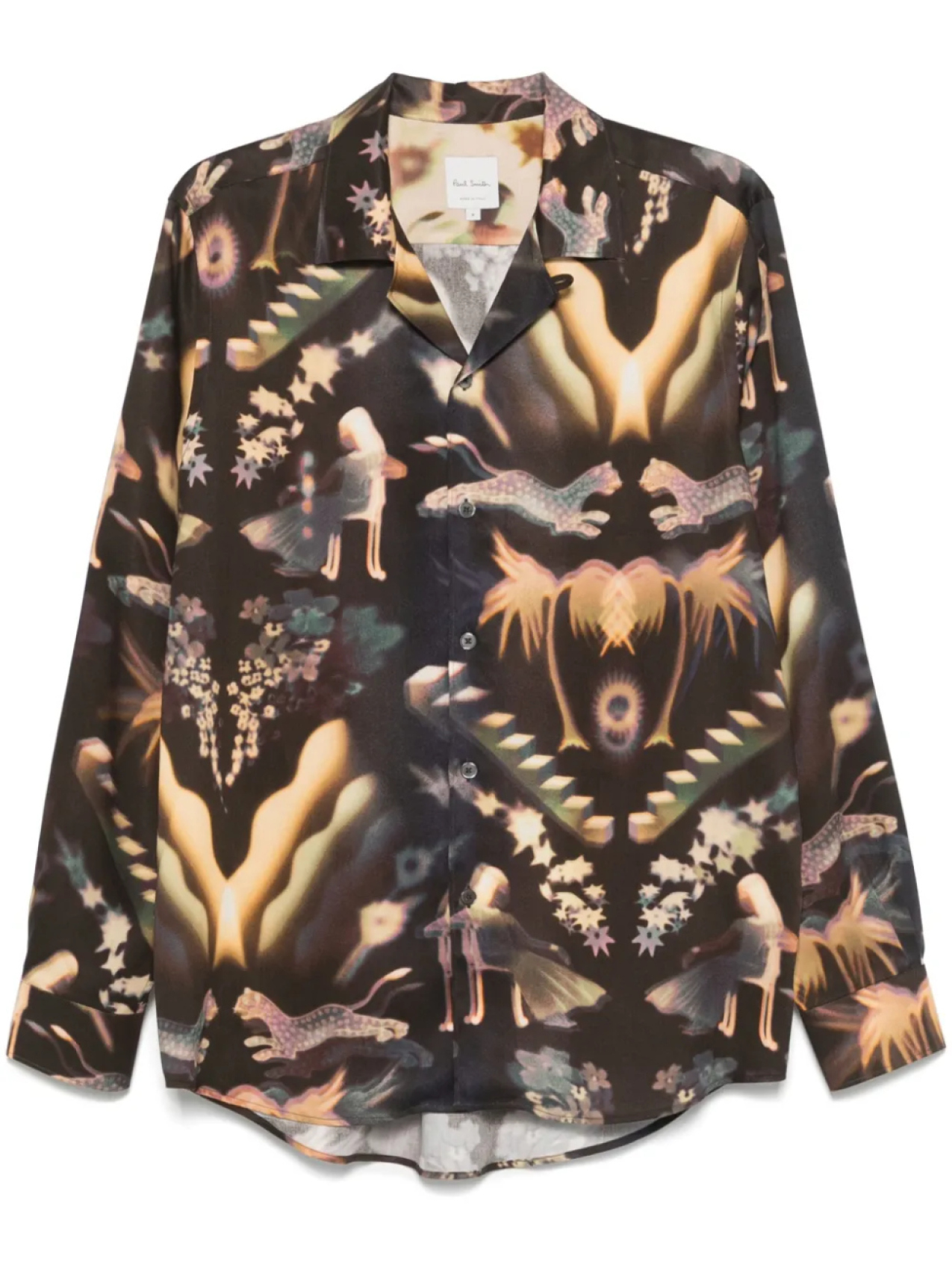 

Рубашка с принтом Paul Smith Lumiere, коричневый
