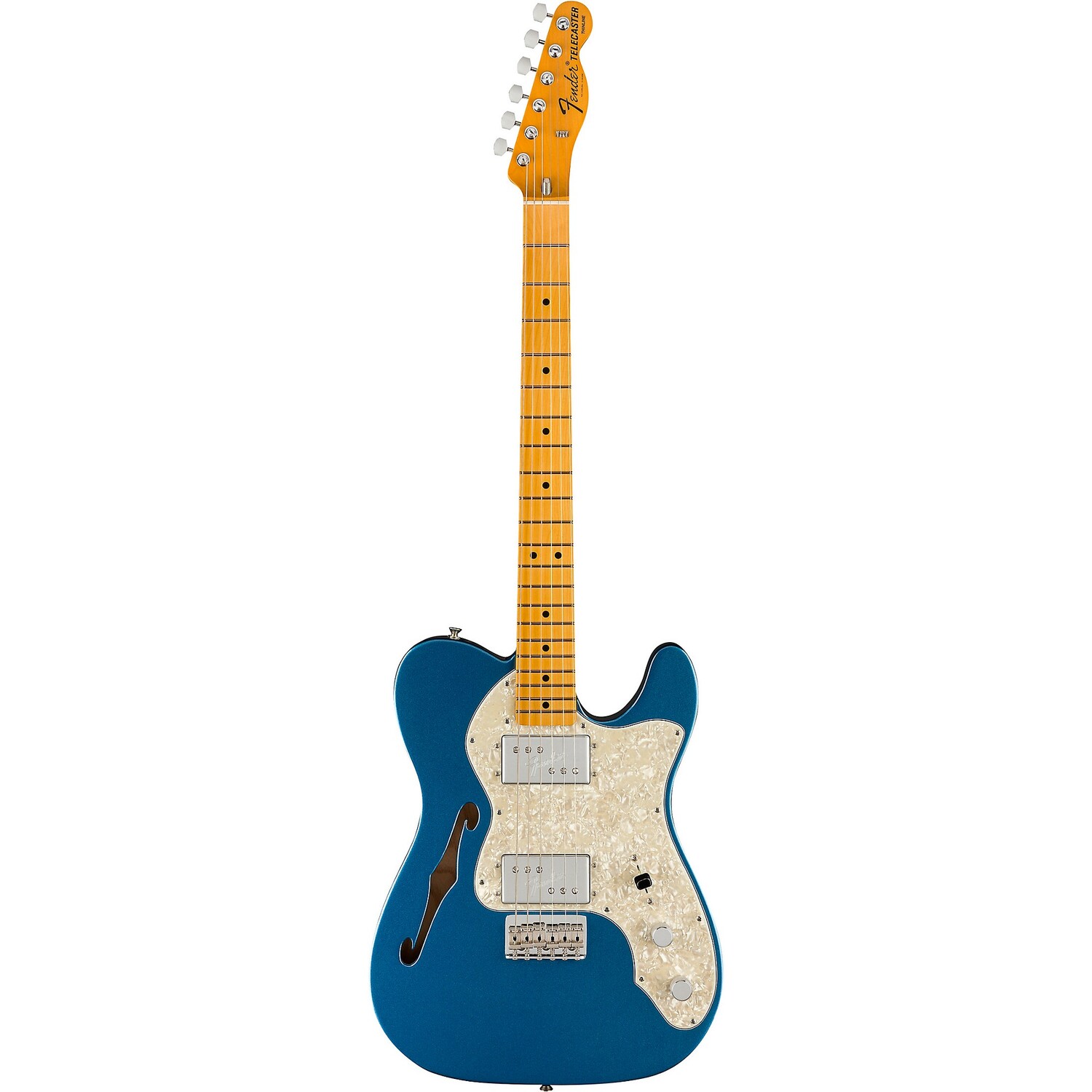 

Электрогитара Fender American Vintage II 1972 Telecaster Thinline, Лейк-Плэсид, синий