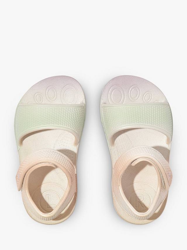 Детские сандалии Iqushion с задним ремешком FitFlop, Urban White/Mix — фото 4