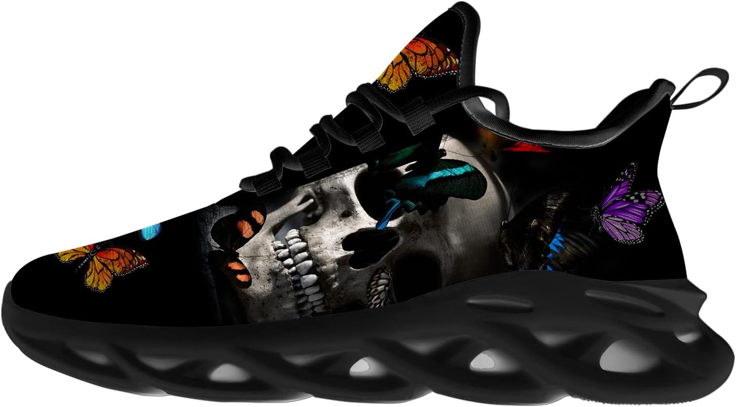 

Кроссовки Ciadoon Skull для женщин и мужчин, для бега по дороге, кросс-тренинга, ходьбы, тенниса, легкие, ретро, подарки для него и нее, мультиколор