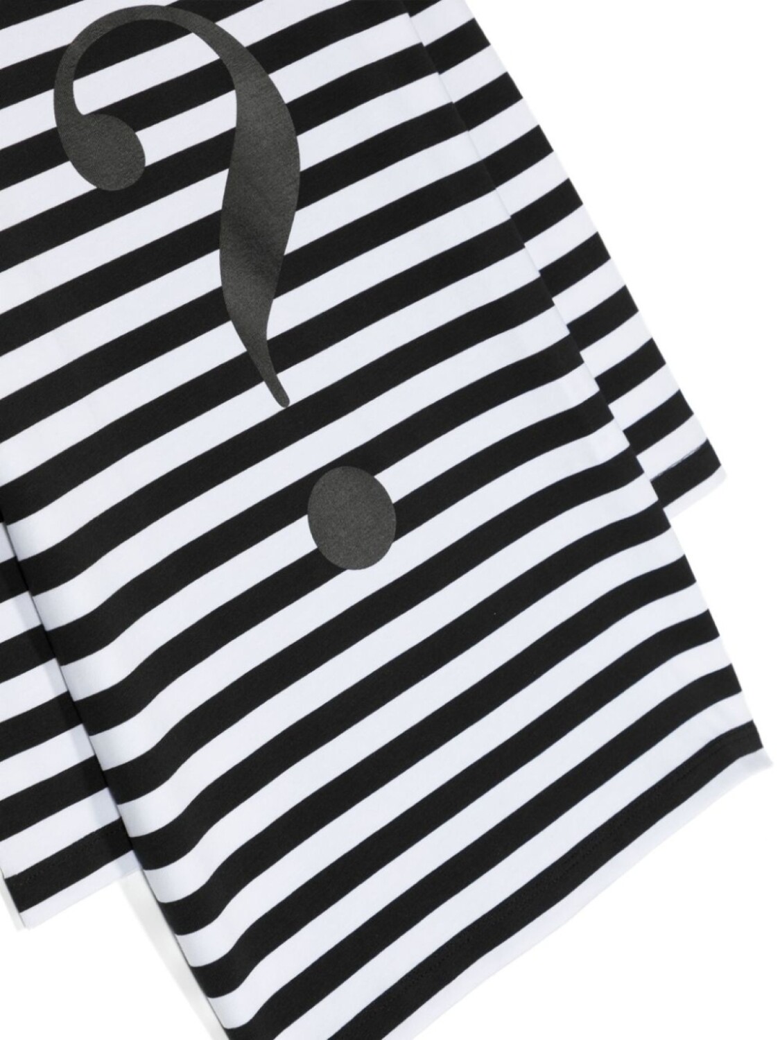 Moschino Kids полосатая футболка с длинными рукавами, черный — фото 3
