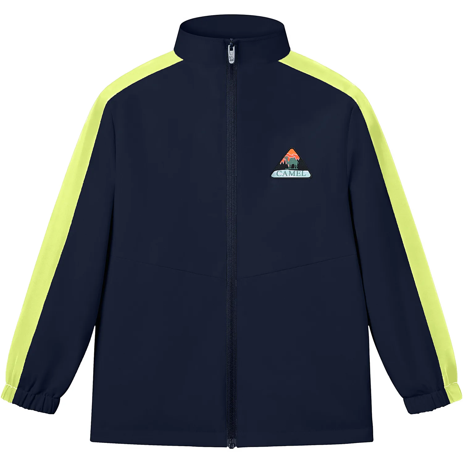Детская куртка с воротником стойкой CAMEL, Ink Blue/Moss Green
