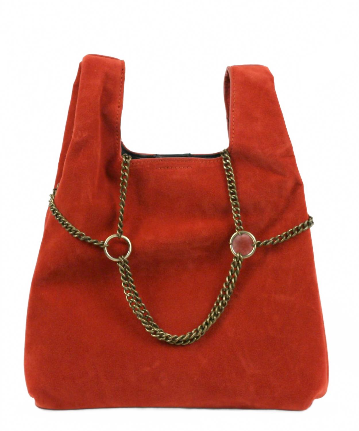 

Женская сумка-тоут с цепочкой, цвет красный Street Level, красный