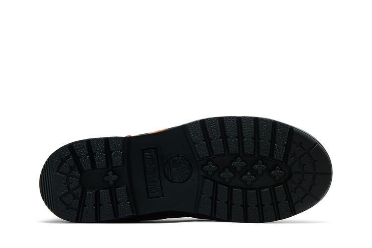 Мужские ботинки Timberland Supreme x Field кожаные с принтом тигра, оранжево-черный — фото 4