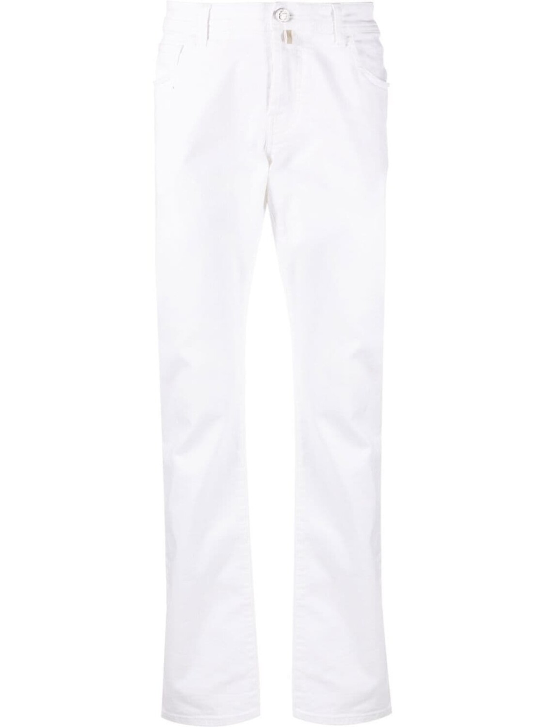 

Billionaire mid rise straight leg jeans, белый