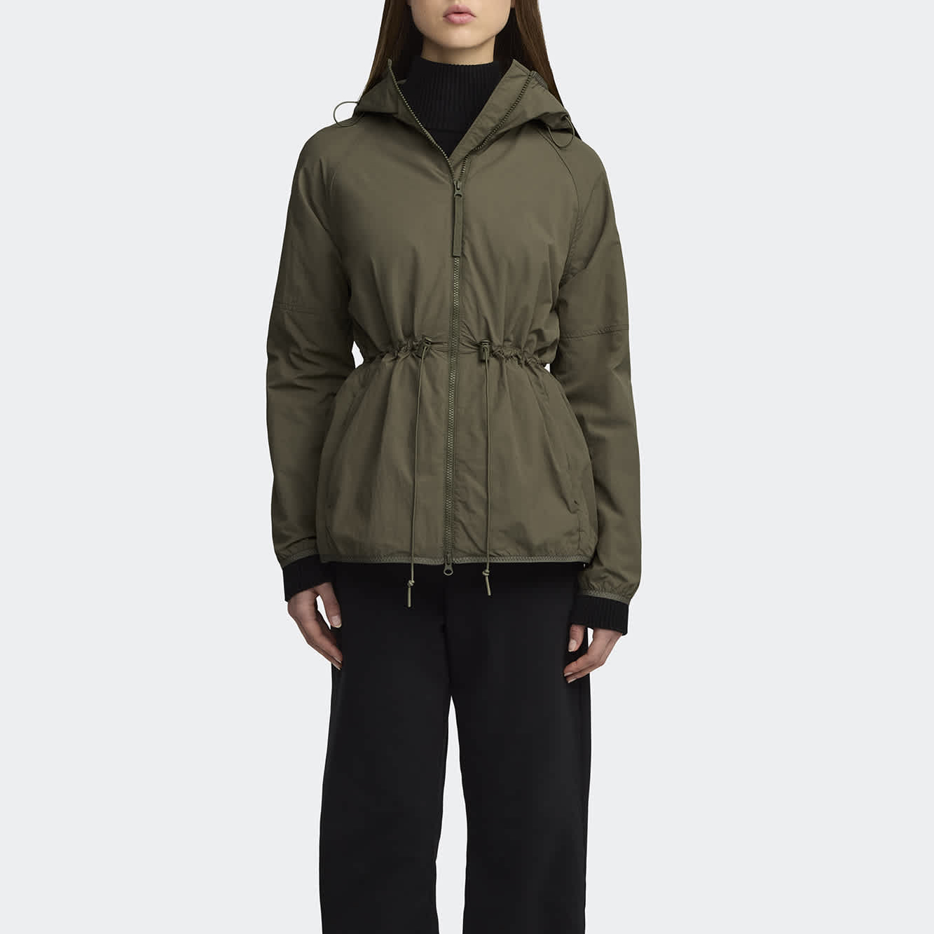 Canada Goose Черная куртка женская армейского зеленого, Smoky Sage — фото 4