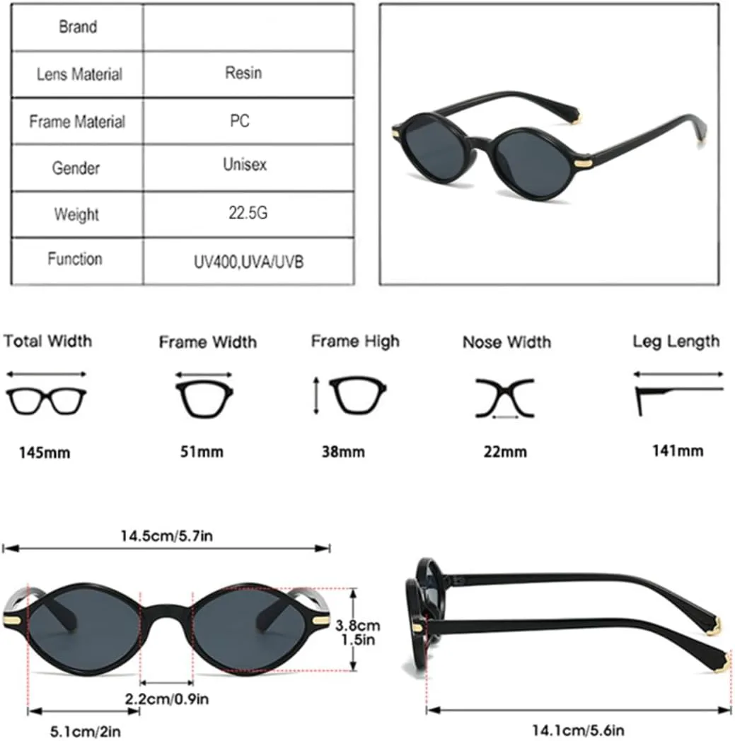 

Ретро-солнцезащитные очки «кошачий глаз» с многоугольными линзами, модные женские очки с защитой от УФ-излучения, мужские очки с заклепками UUPTTPL, Black Grey