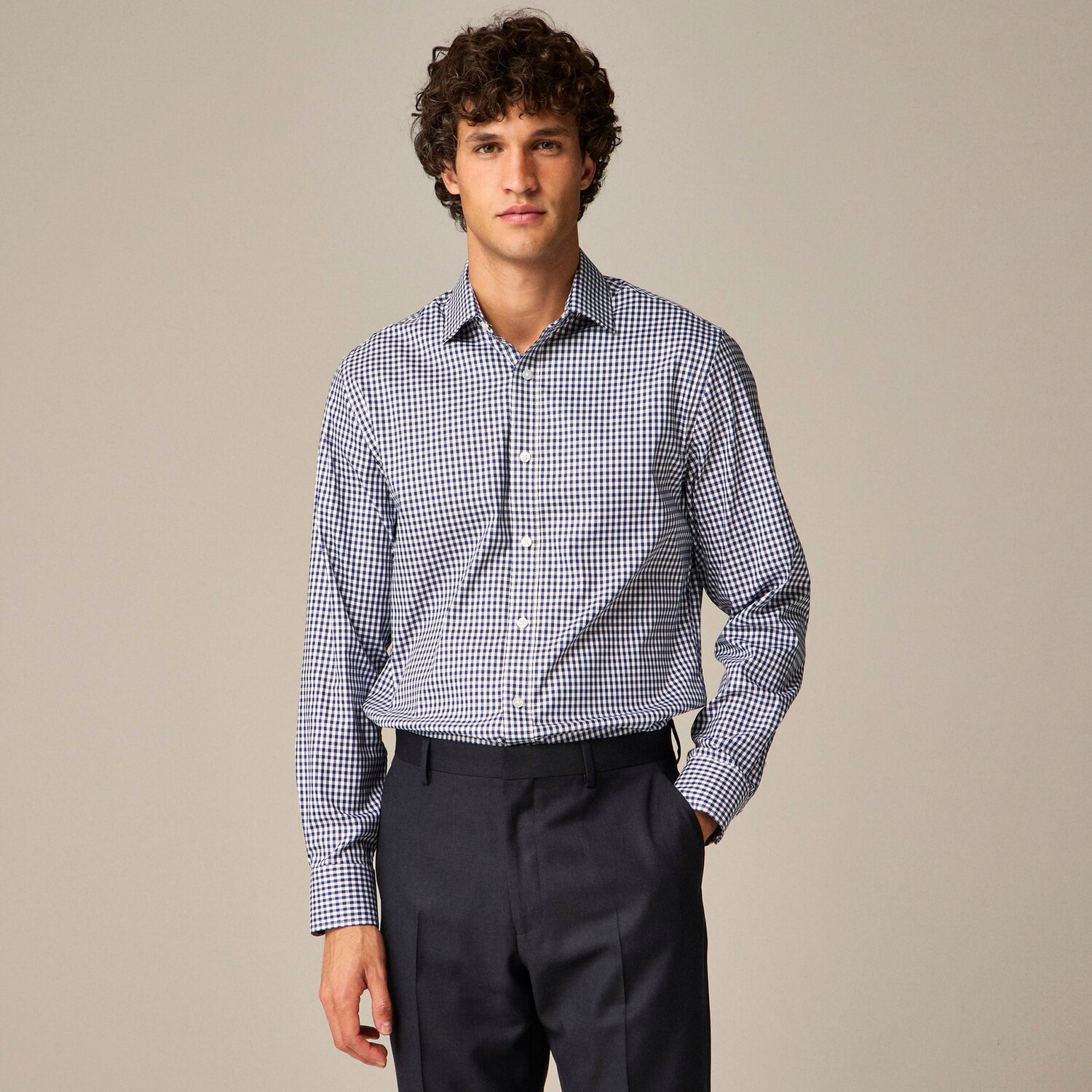 

Рубашка Bowery Performance Stretch с отложным воротником J.Crew, синий
