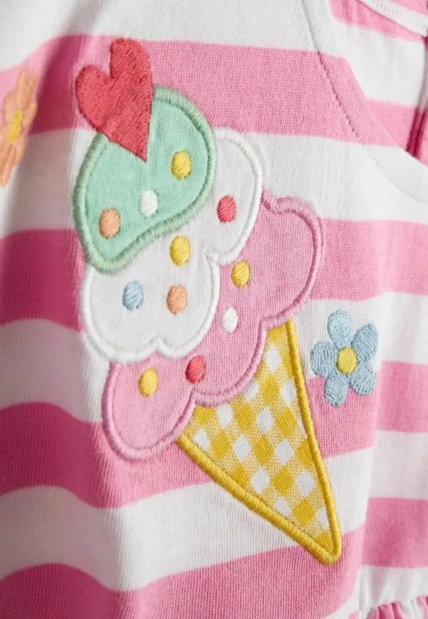 Футболка стандартного кроя. платье из трикотажа Jojo Maman Bébé, Pink — фото 3
