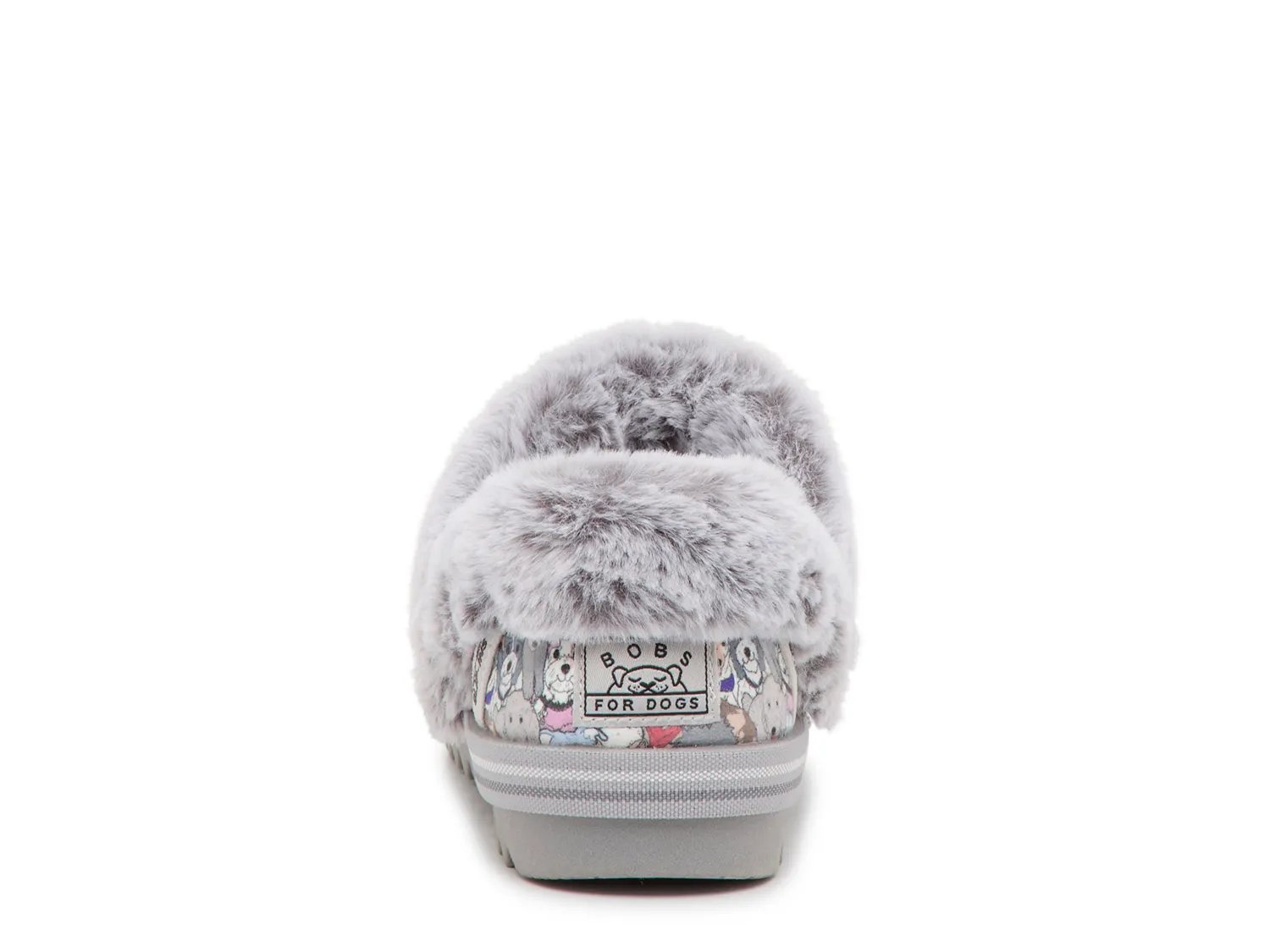 Тапочки Skechers BOBS Slip-Ins Cozy Kiss Paw Slipper - Women's, светло-серый — фото 4
