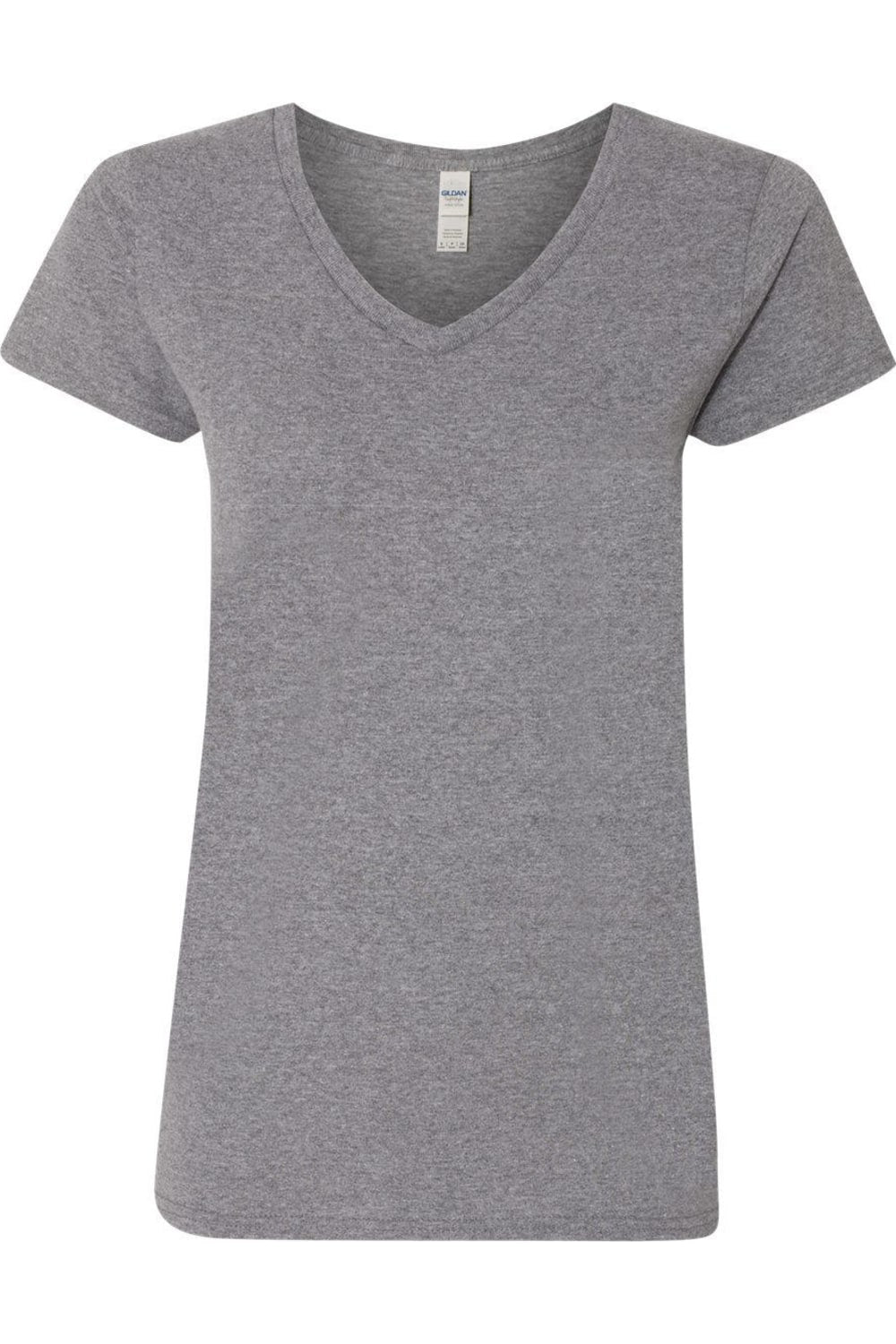 

Футболка женская Gildan Heavy Cotton с V-образным вырезом, цвет graphite heather
