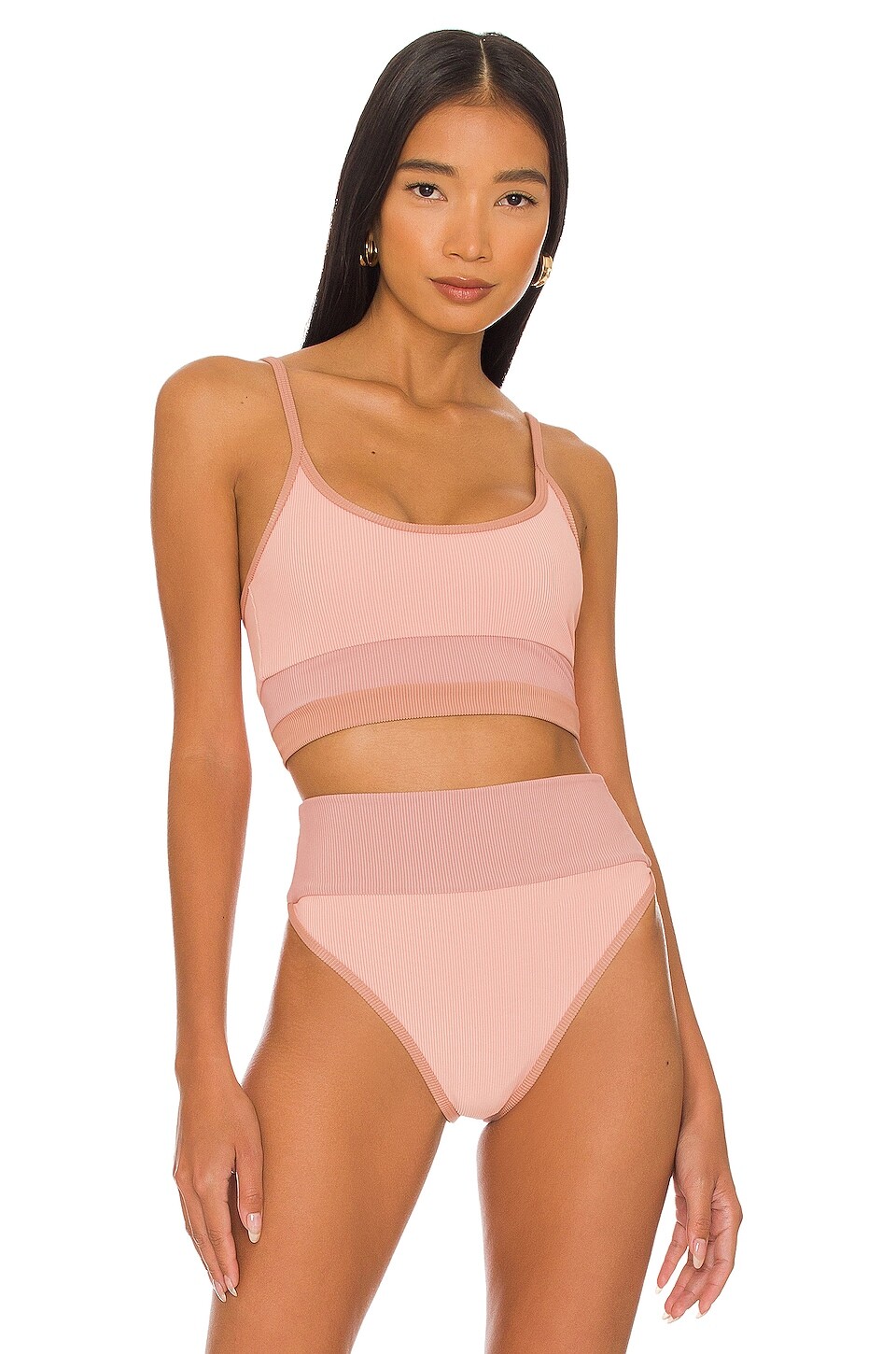 

Топ бикини BEACH RIOT Eva, цвет Blush Colorblock