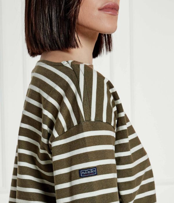 Блузка Polo Ralph Lauren Mariner, зеленый — фото 4