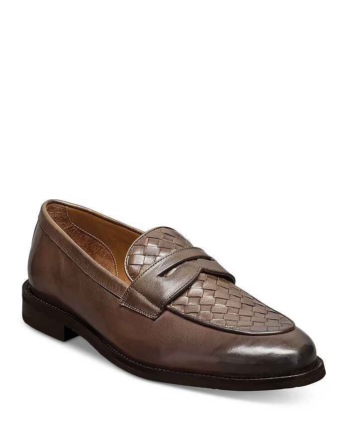 

Мужские лоферы Como из кожи с плетёным узором Allen Edmonds, коричневый