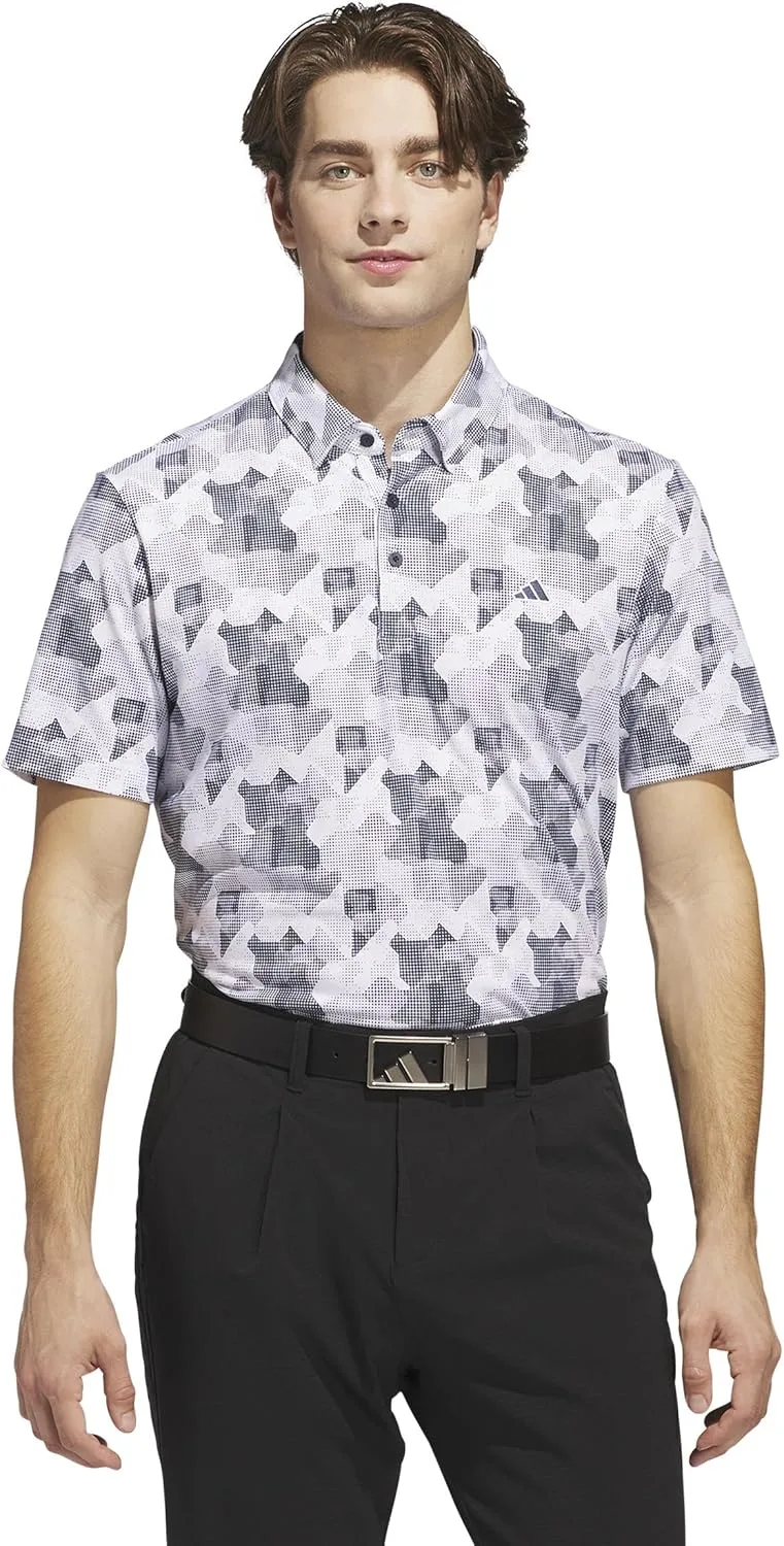 Футболка-поло adidas Men's Golf Go-To Stripe Print — фото 2