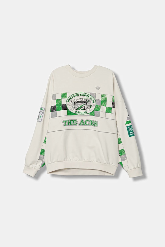 

Хлопковая толстовка Court Crew Adidas Originals, белый