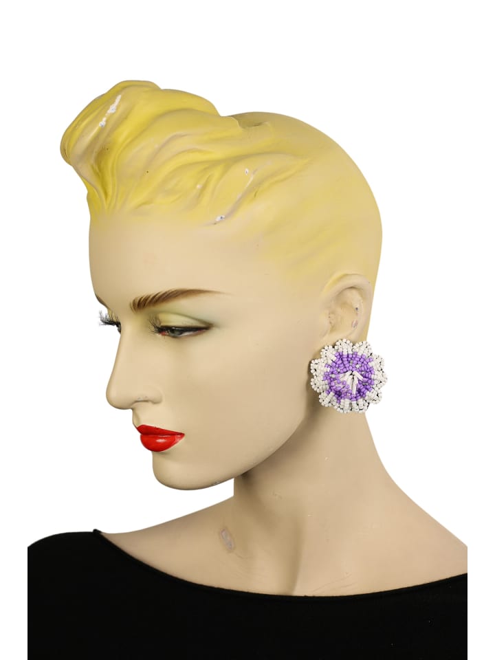 

Collezione alessandro Клипсовые серьги "Мурсия" фиолетового цвета