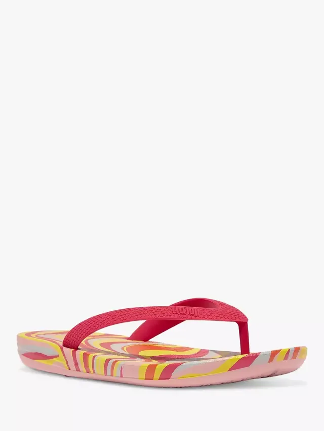 Детские шлепанцы iQushion Swirl, виртуальный розовый цвет FitFlop — фото 2