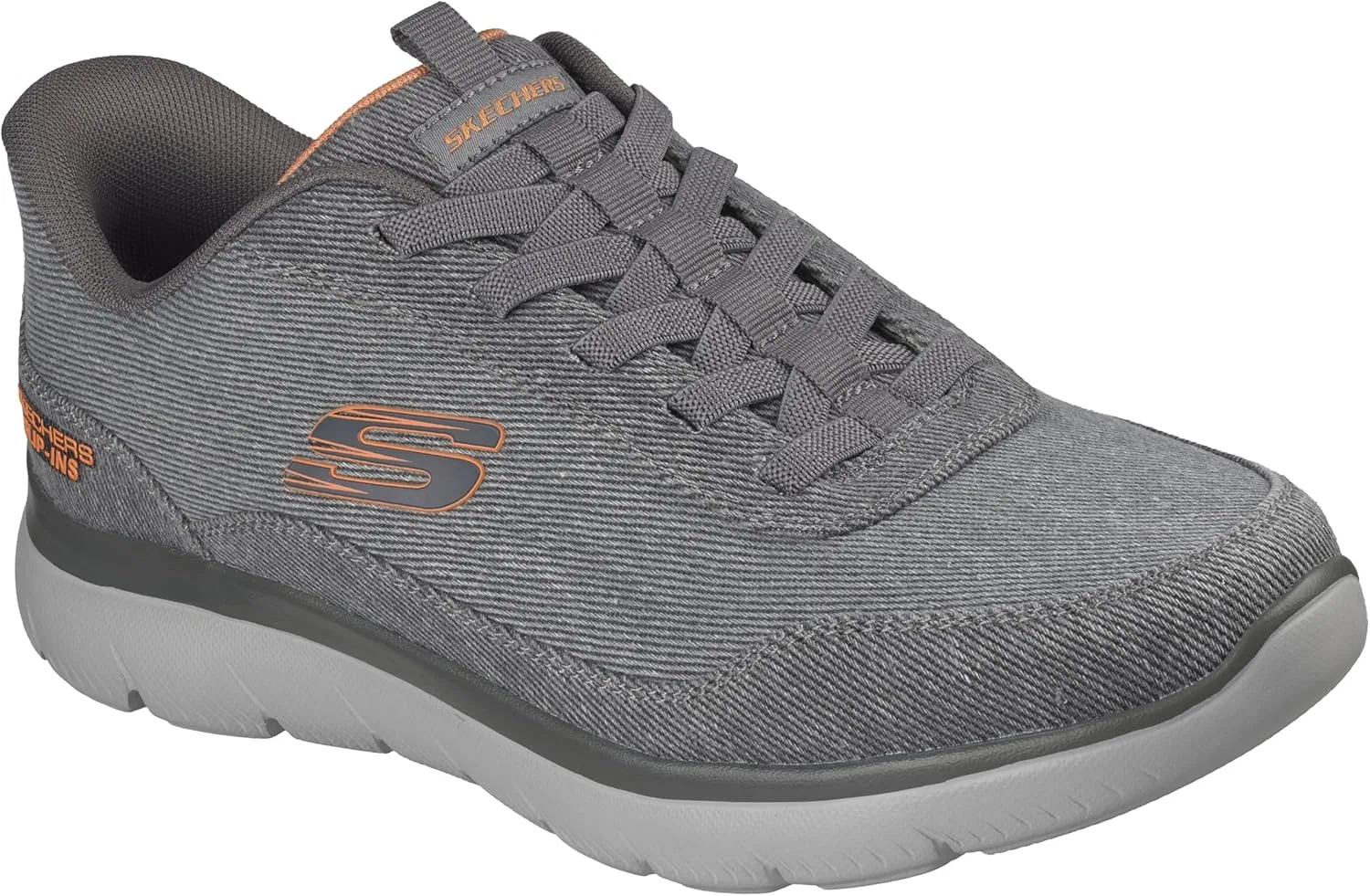 Мужские кеды Skechers Summits из парусины с технологией Hands Free, оранжевый — фото 4