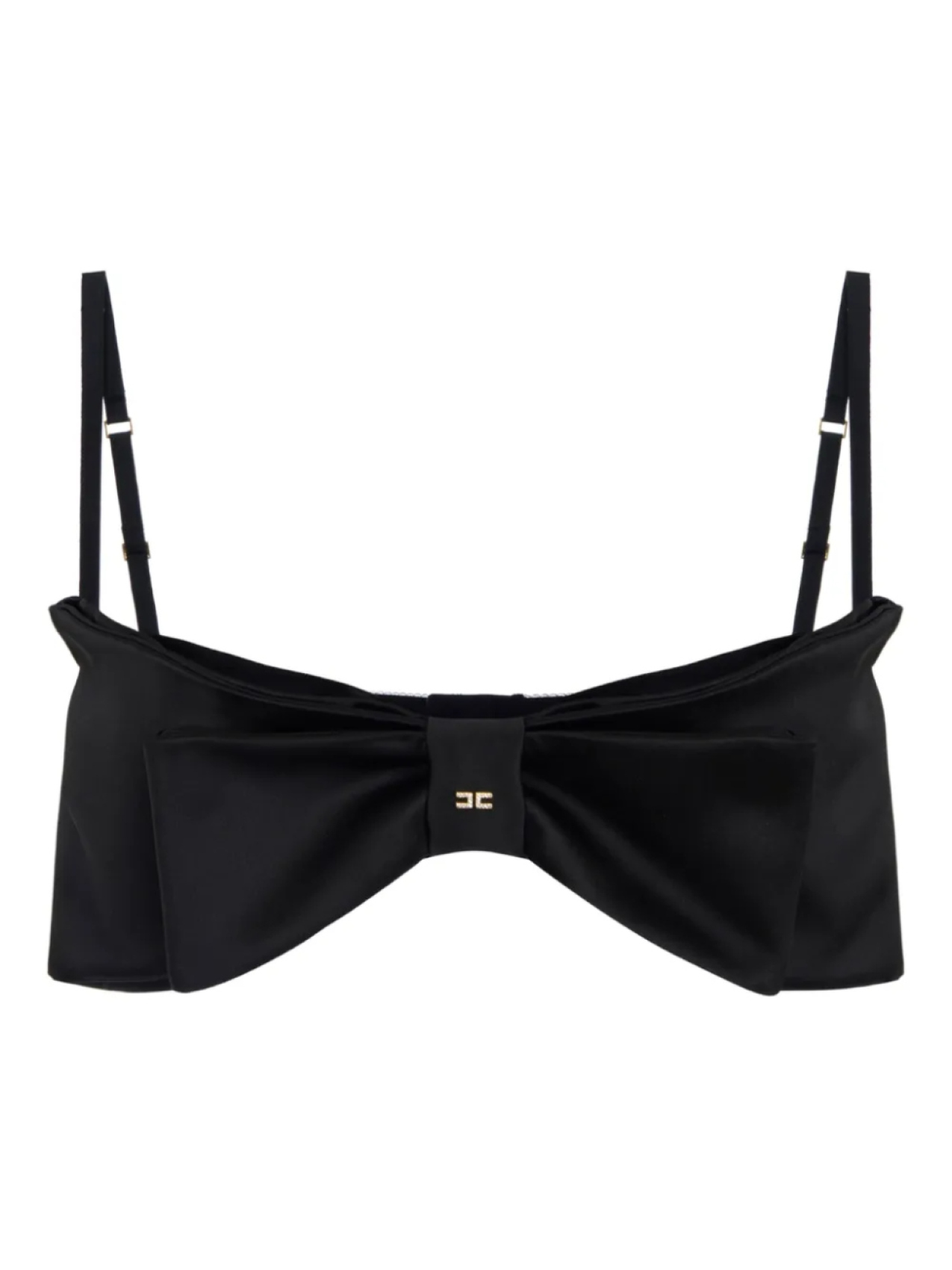 

Бюстгальтер с бантом Elisabetta Franchi, черный