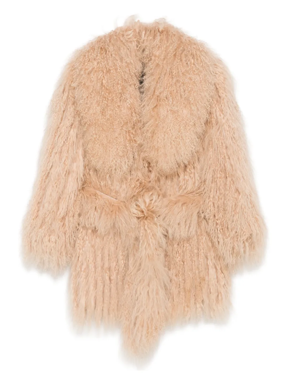 

Пальто Aghata с поясом Numerootto, бежевый