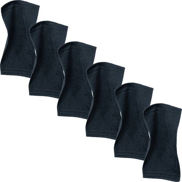 

Гостевое полотенце Erwin Müller 6er-Pack 202513, 30x1x50 см, черный