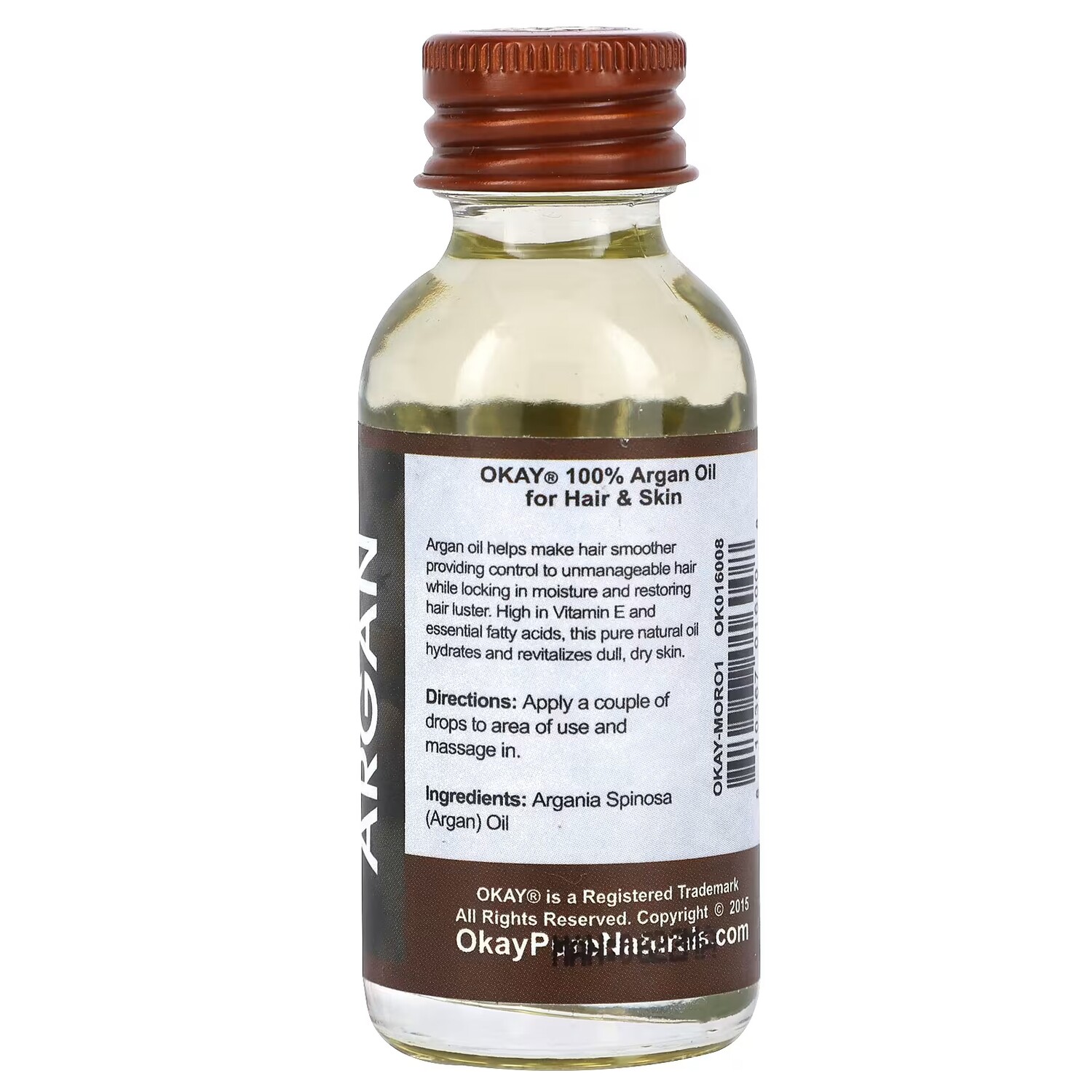 Масло аргановое Okay Pure Naturals 100% чистое, 30 мл — фото 2