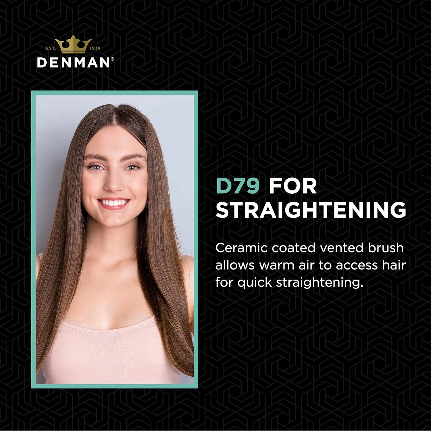 Керамическая щетка для волос «D79 Double Hairbrush Pure Bristle Ceramic» от Denman Denman — фото 3