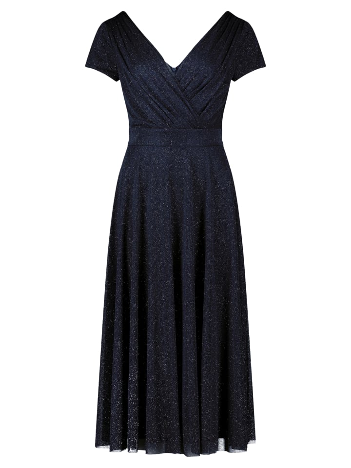 

Vera Mont Коктейльное платье с блестками, темно-сине-серого цвета