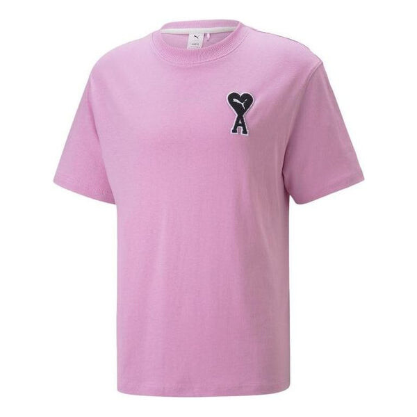

Футболка x ami tee 'pink' Puma, розовый