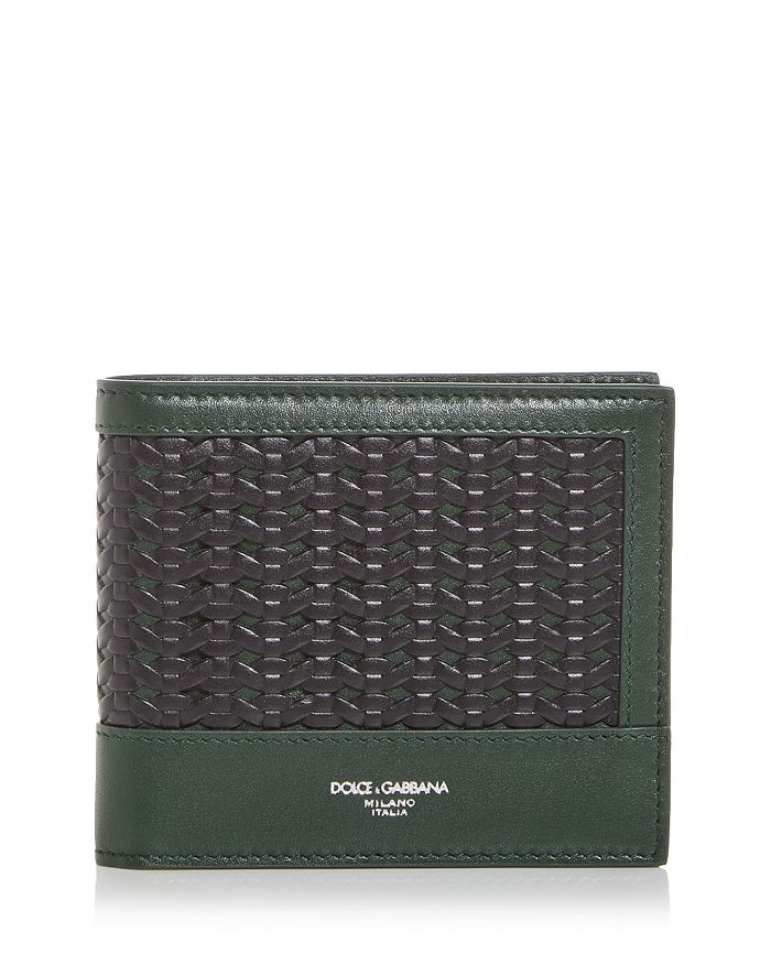 

Кожаный кошелек Bifold Dolce & Gabbana, зеленый