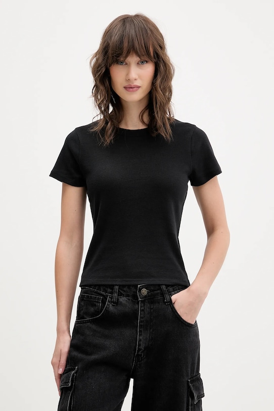 

Хлопковая футболка Hollister Co., черный