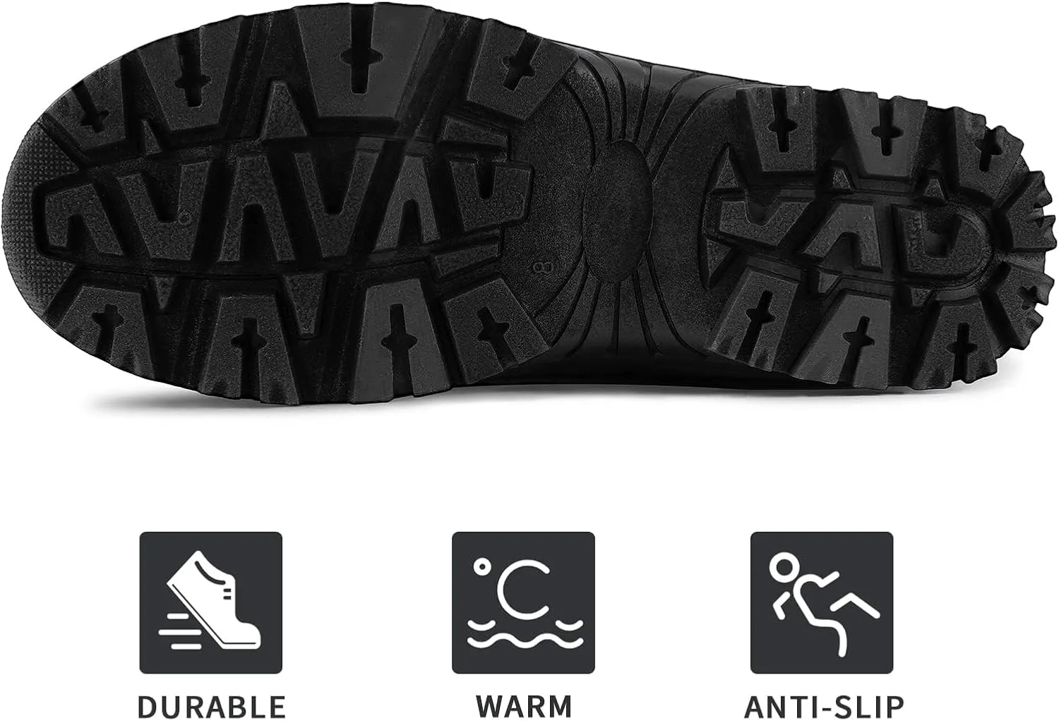 

Зимние мужские ботинки mysoft, средней высоты, водонепроницаемые, с утепленной меховой подкладкой, теплые, с противоскользящей подошвой и молнией, коричневый