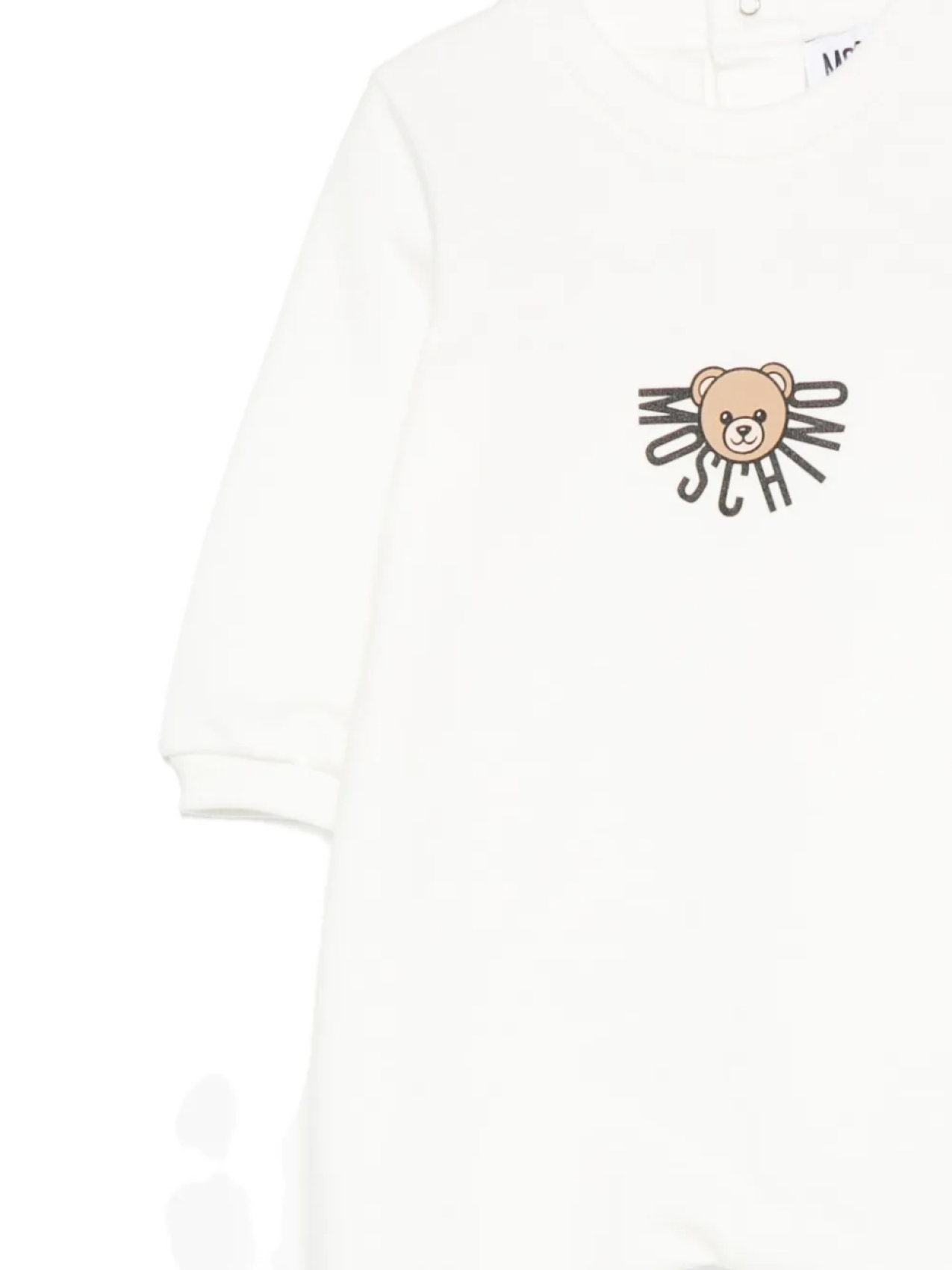 Пижама Moschino Kids с принтом плюшевого мишки, белый — фото 3