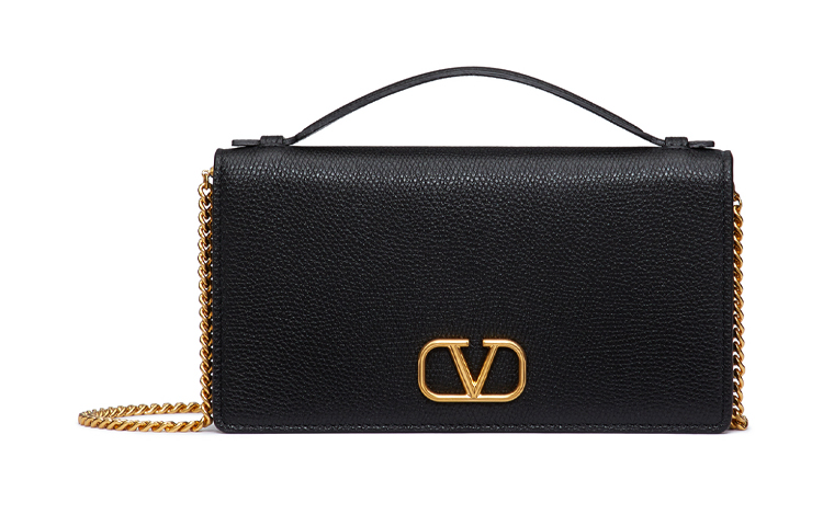 

Valentino Кошелек из зернистой телячьей кожи, сумка через плечо, женский, черный