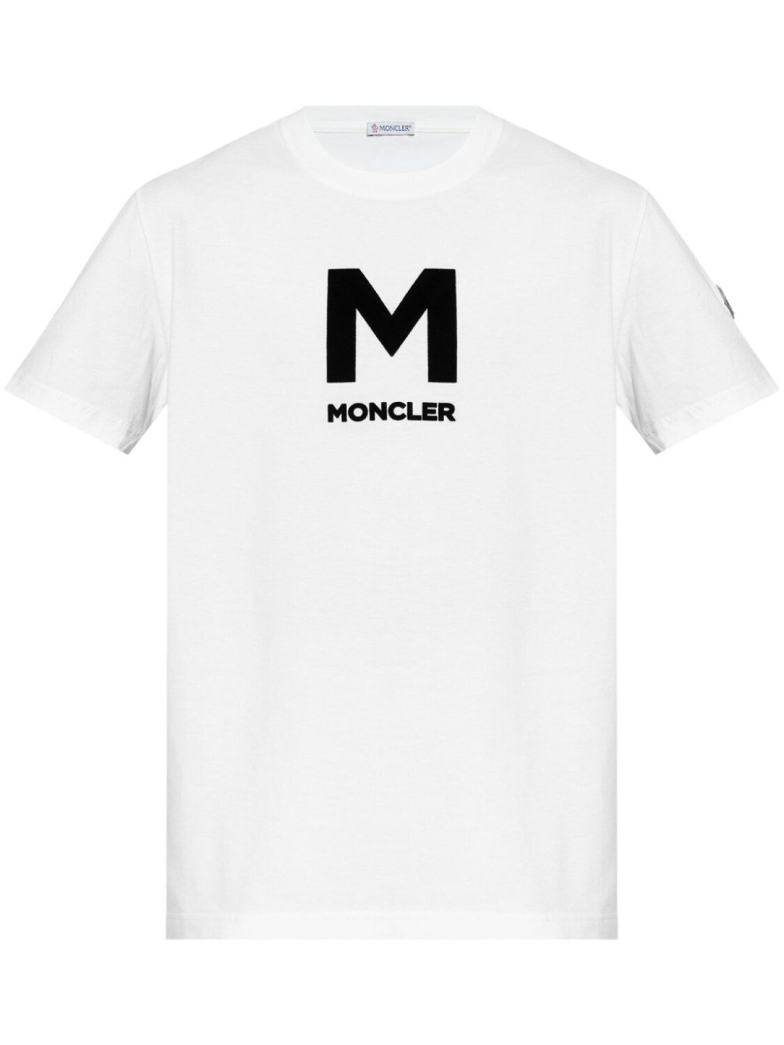 

Moncler хлопковая футболка с логотипом, белый