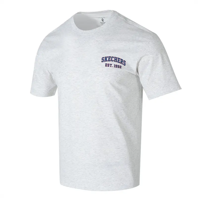 

Skechers Футболка унисекс светло-серый меланж
