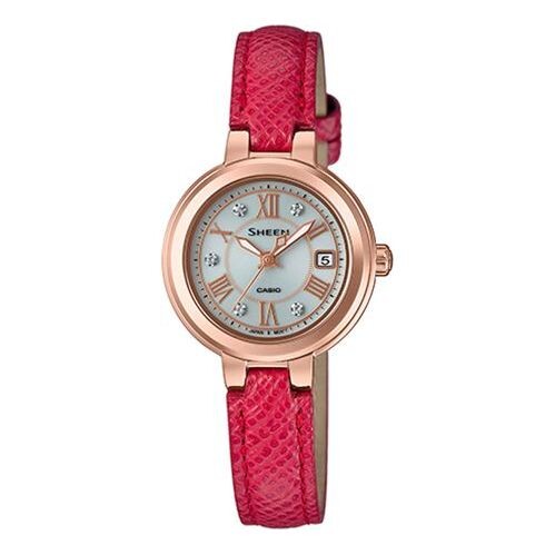 

Часы CASIO Waterproof SHEEN Quartz Red Analog, красный
