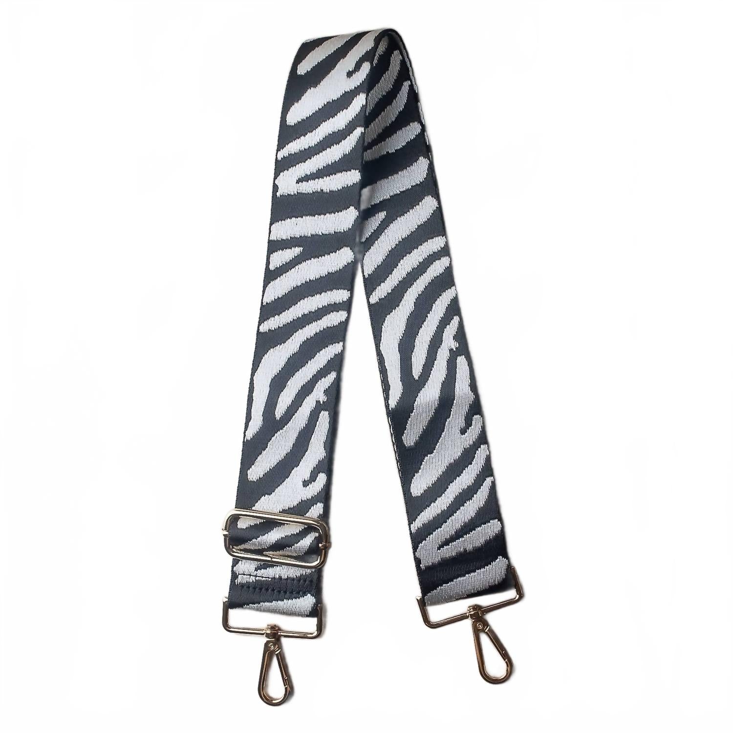 

Женская сумка через плечо с тигровым принтом, съемным и регулируемым ремнем в белом цвете Lauren Lane