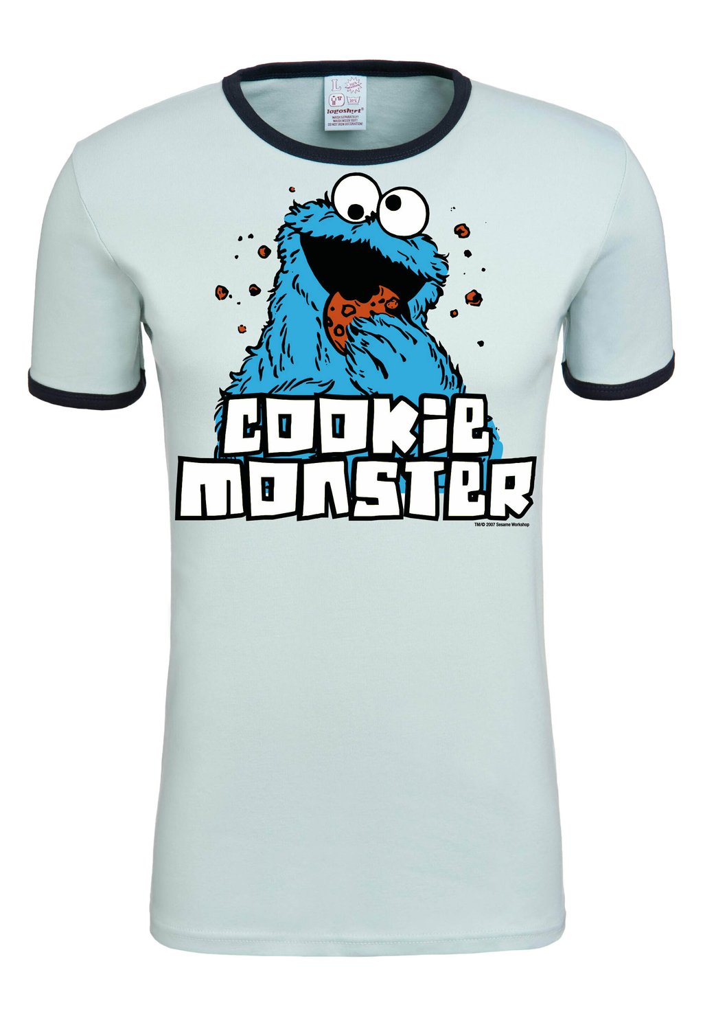 

Футболка с принтом KRÜMELMONSTER LOGOSHIRT, светло-голубой
