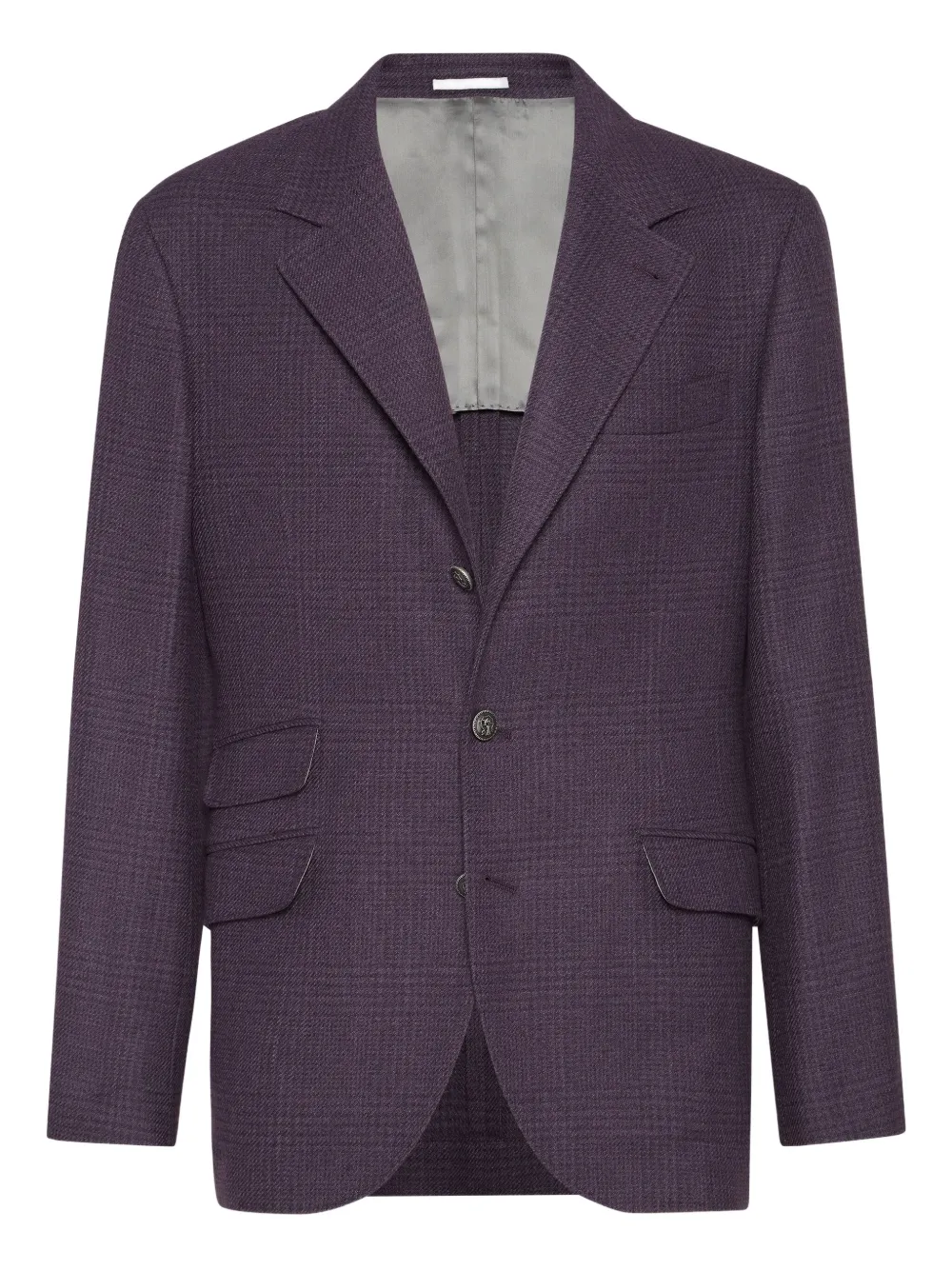 

Однобортный блейзер Brunello Cucinelli, фиолетовый