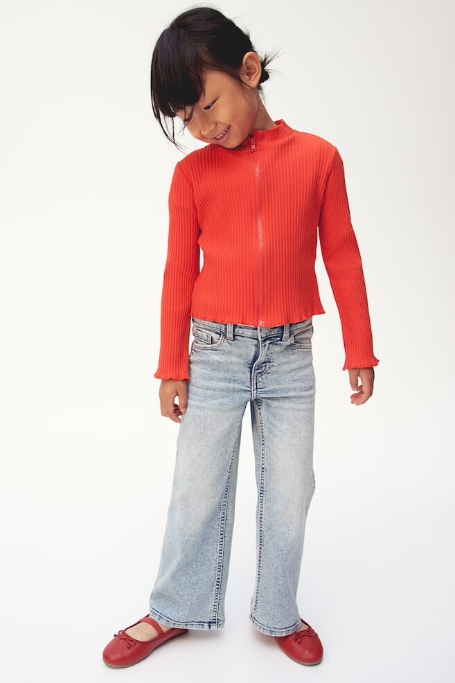 

Суперэластичные широкие джинсы H&M, синий