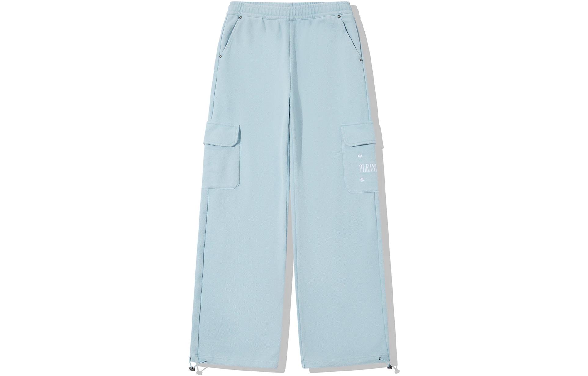 

PLEASURES вязаные спортивные штаны женские LiNing, синий