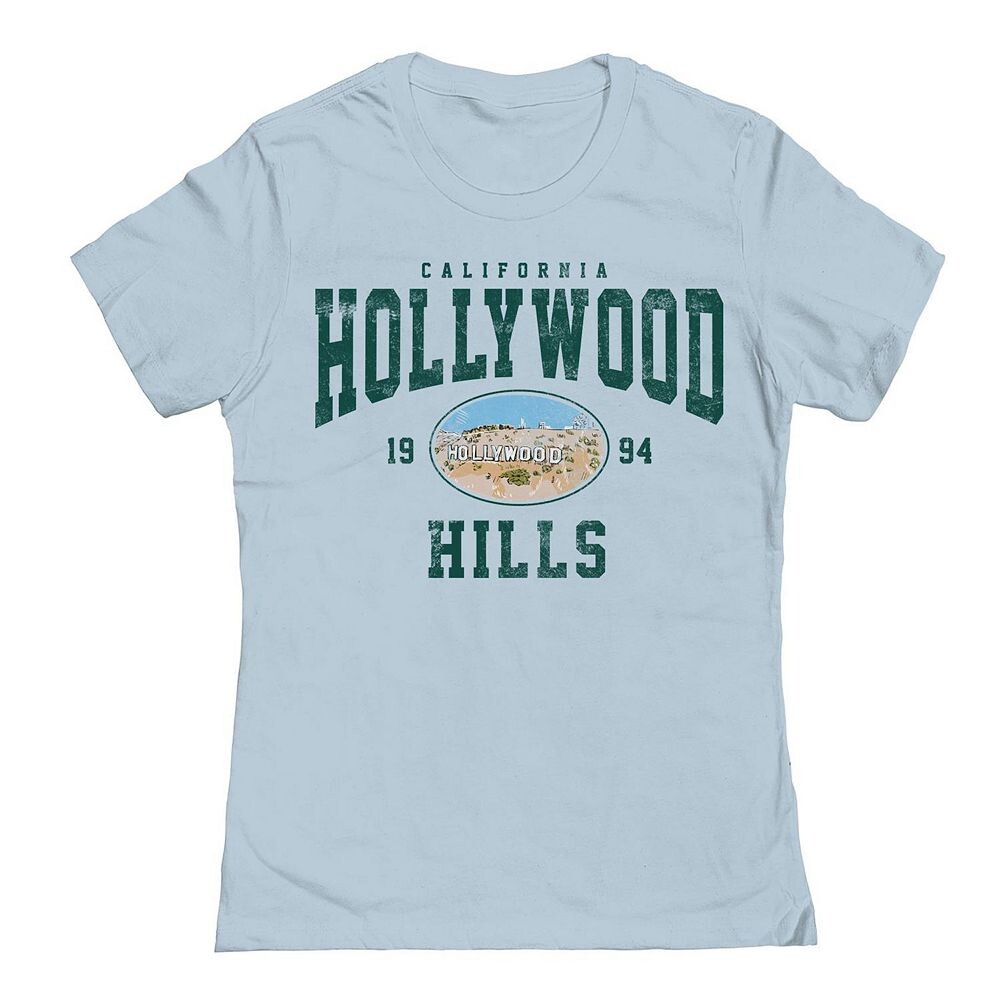 

Футболка Junior's Hollywood Hills с рисунком COLAB89 by Threadless, цвет Light Blue