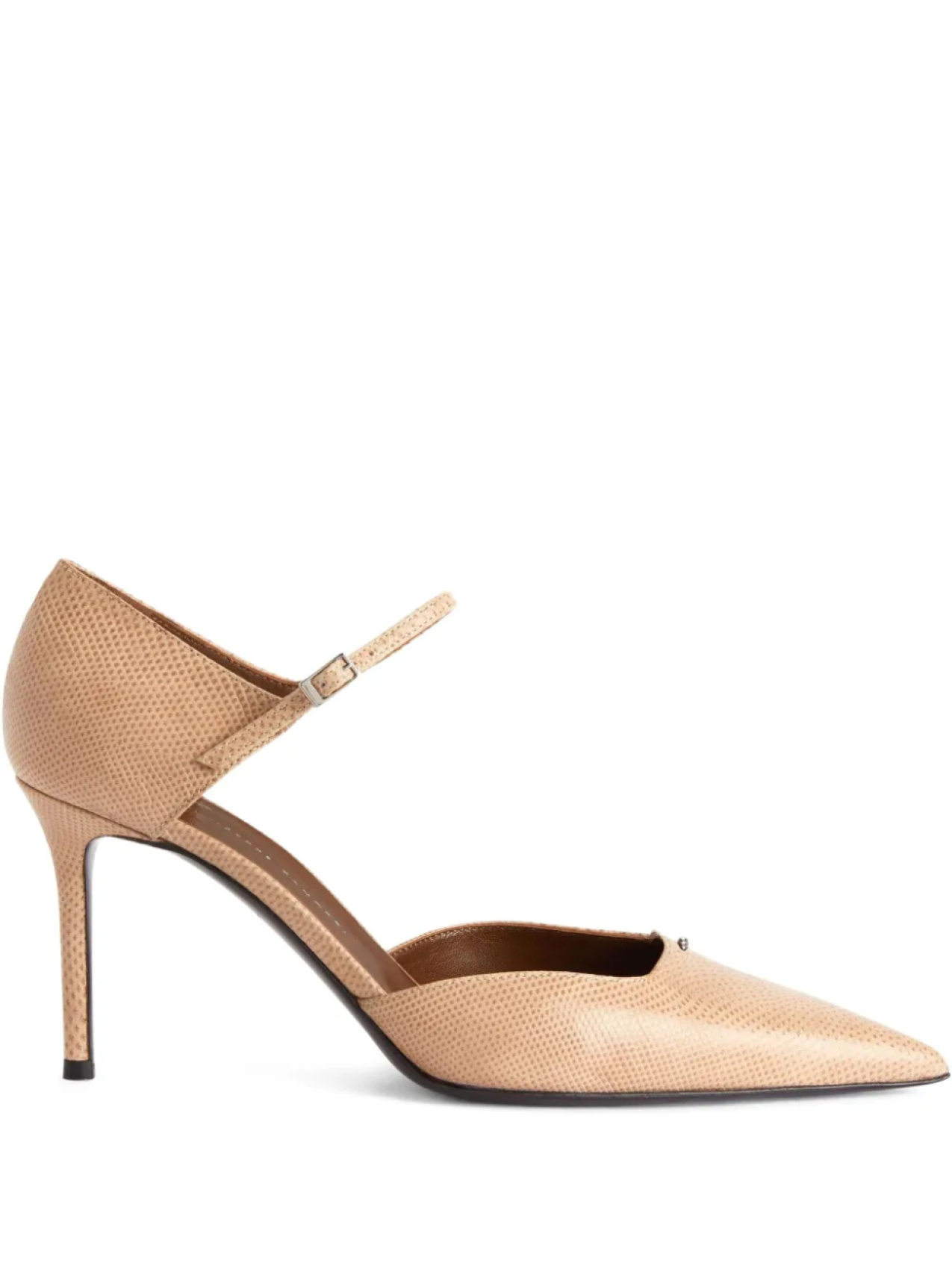 Туфли Raquel D'Orsay 85 мм Giuseppe Zanotti, нейтральный
