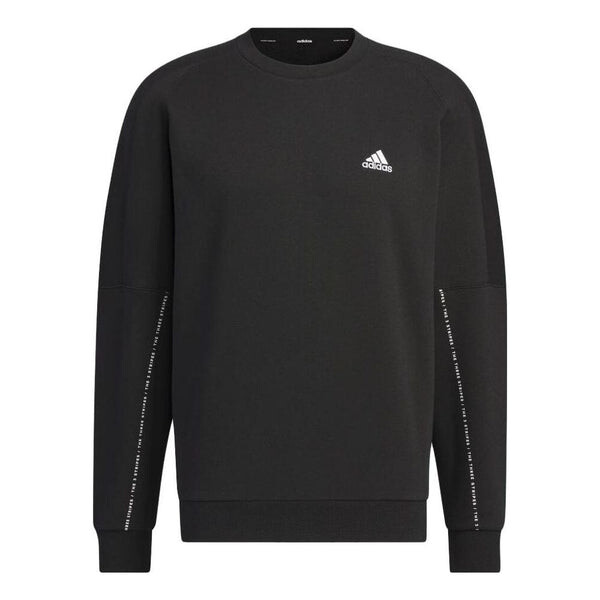 

Свитера слово флис экипаж Adidas, черный